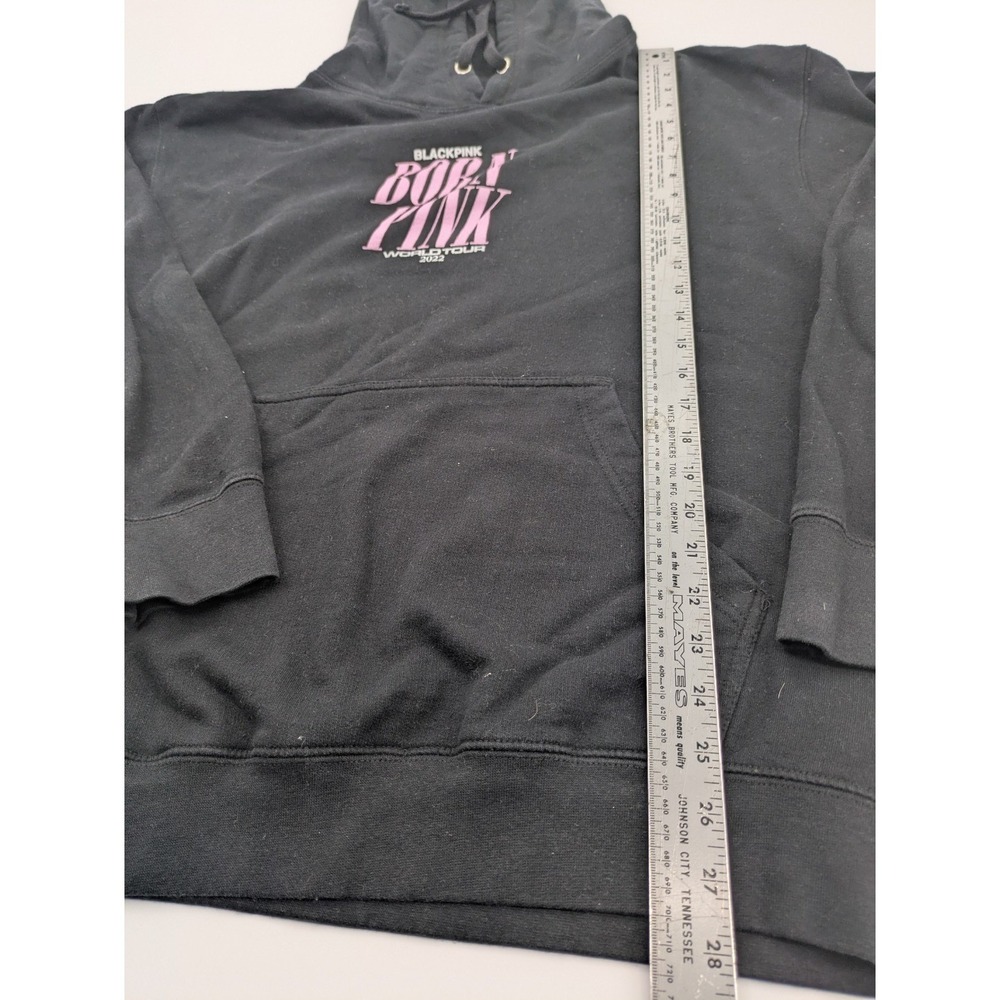 BlackPink Born Pink 2022 World Tour Crewneck Sweatshirt Large Faded Black/ Gray - Picture 3 of 9